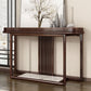 Rectangle Contemporary Console Table Brown Console Sofa Table for Hall