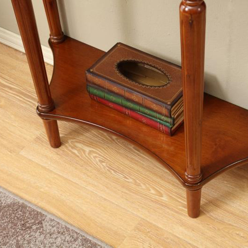 Half Moon Contemporary Console Table Wood Console Sofa Table for Hall Clearhalo 'Console Tables' 'console_tables' 'Entry & Mudroom Furniture' 'furn' 'furn_console_tables' 'Furniture' 7859215