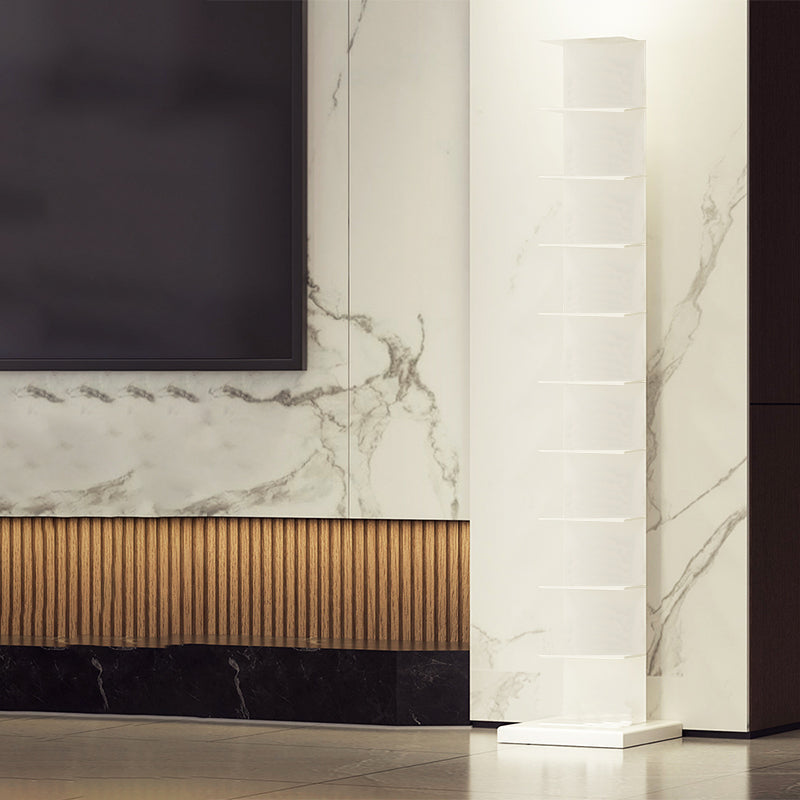 Modern Shelf Bookcase Metal Standard Bookshelf with Shelves for Living Room Clearhalo 'Bookcases' 'furn' 'furn_bookcases' 'Furniture' 'Office Furniture' 7859800