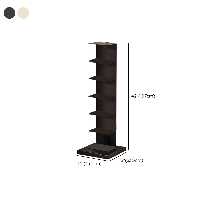 Modern Shelf Bookcase Metal Standard Bookshelf with Shelves for Living Room Clearhalo 'Bookcases' 'furn' 'furn_bookcases' 'Furniture' 'Office Furniture' 7859811