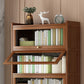 Contemporary Bamboo Bookcase Closed Back Bookshelf with Shelves for Study Room Clearhalo 'Bookcases' 'furn' 'furn_bookcases' 'Furniture' 'Office Furniture' 7859875