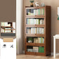 Contemporary Bamboo Bookcase Closed Back Bookshelf with Shelves for Study Room 31.5"L x 12.2"W x 67.7"H Brown Clearhalo 'Bookcases' 'furn' 'furn_bookcases' 'Furniture' 'Office Furniture' 7859896