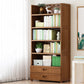 Vertical Contemporary Bamboo Bookcase Open Back Bookshelf for Office Clearhalo 'Bookcases' 'furn' 'furn_bookcases' 'Furniture' 'Office Furniture' 7859914