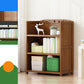 Vertical Contemporary Bamboo Bookcase Open Back Bookshelf for Office 27.6"L x 9.8"W x 31.5"H Brown No Drawer Clearhalo 'Bookcases' 'furn' 'furn_bookcases' 'Furniture' 'Office Furniture' 7859919