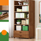 Vertical Contemporary Bamboo Bookcase Open Back Bookshelf for Office 27.6"L x 9.8"W x 66.9"H Brown Drawers Clearhalo 'Bookcases' 'furn' 'furn_bookcases' 'Furniture' 'Office Furniture' 7859949