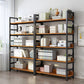 Moderner Stil Open Back Bookshelf Engineered Hole Books für Büro
