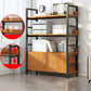 Moderner Stil Open Back Bookshelf Engineered Hole Books für Büro