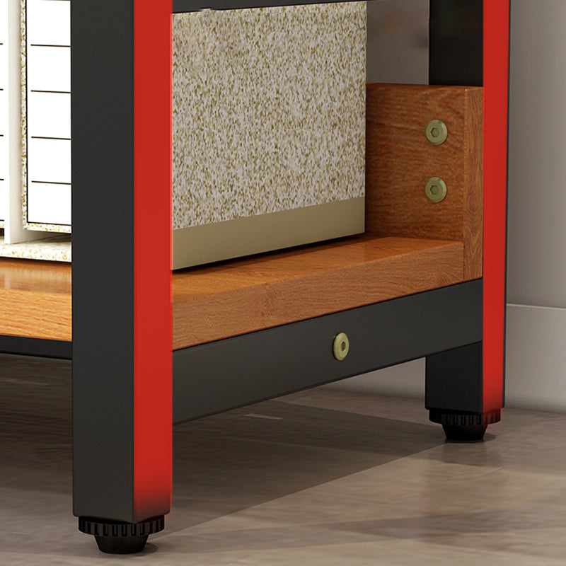 Moderner Stil Open Back Bookshelf Engineered Hole Books für Büro