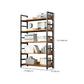 Moderner Stil Open Back Bookshelf Engineered Hole Books für Büro