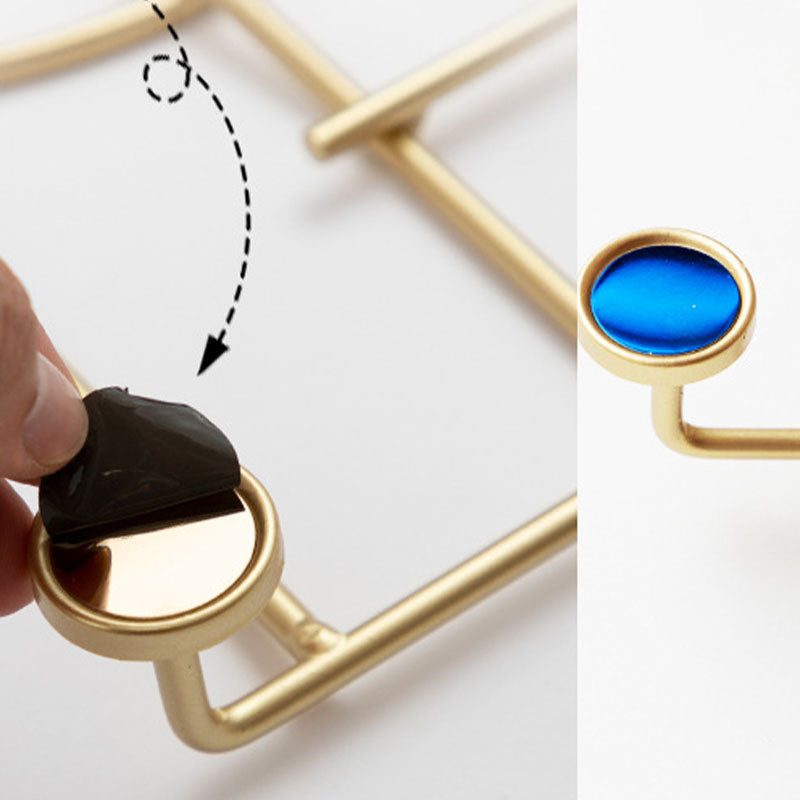 Moderner Stil Minimalistischer Kleiderbügel Heimwand Hängende Metallbedeckung Rack