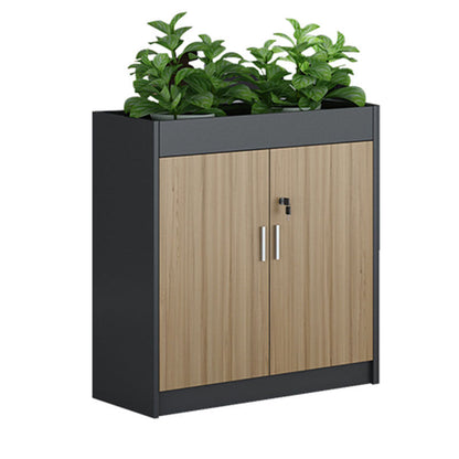 Archivo de madera moderno con almacenamiento de bloqueo para el hogar y la oficina