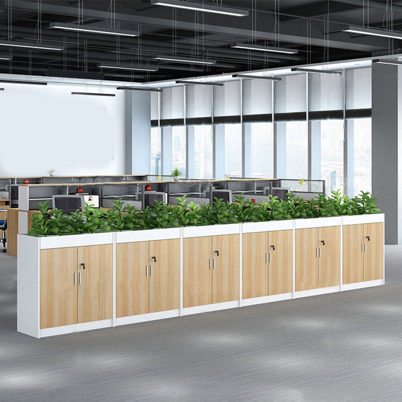 Archivo de madera moderno con almacenamiento de bloqueo para el hogar y la oficina