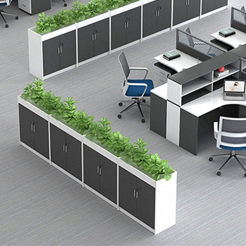 Archivo de madera moderno con almacenamiento de bloqueo para el hogar y la oficina