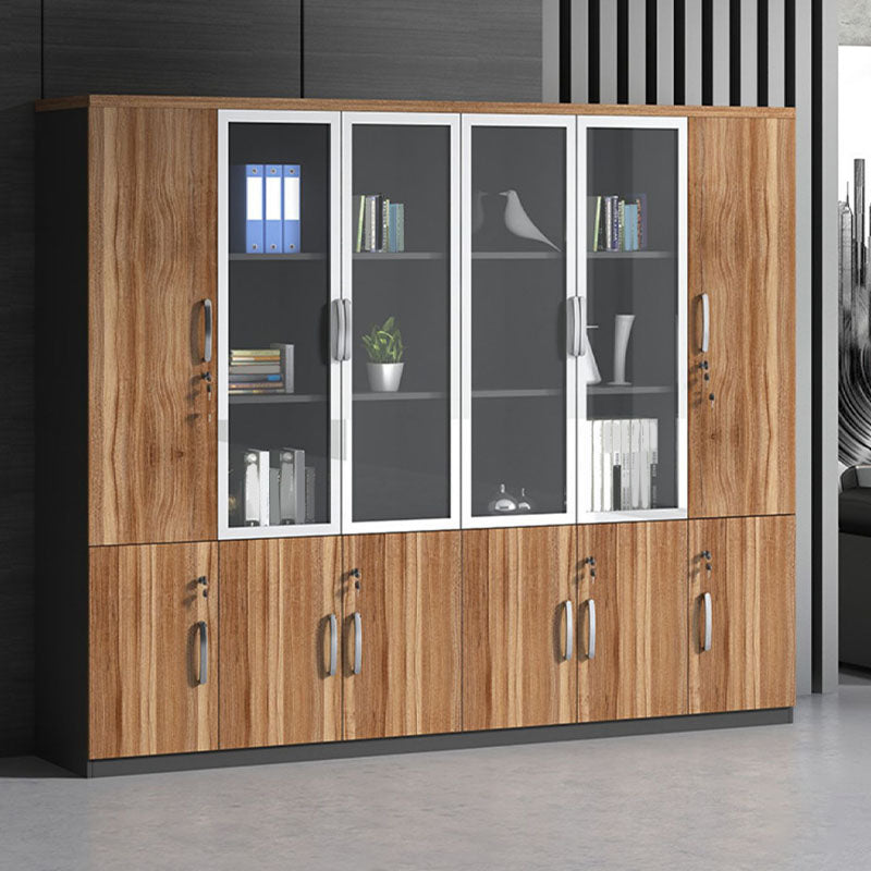 Armoire à fichiers modernes en bois moderne avec stockage de verrouillage pour le bureau à domicile