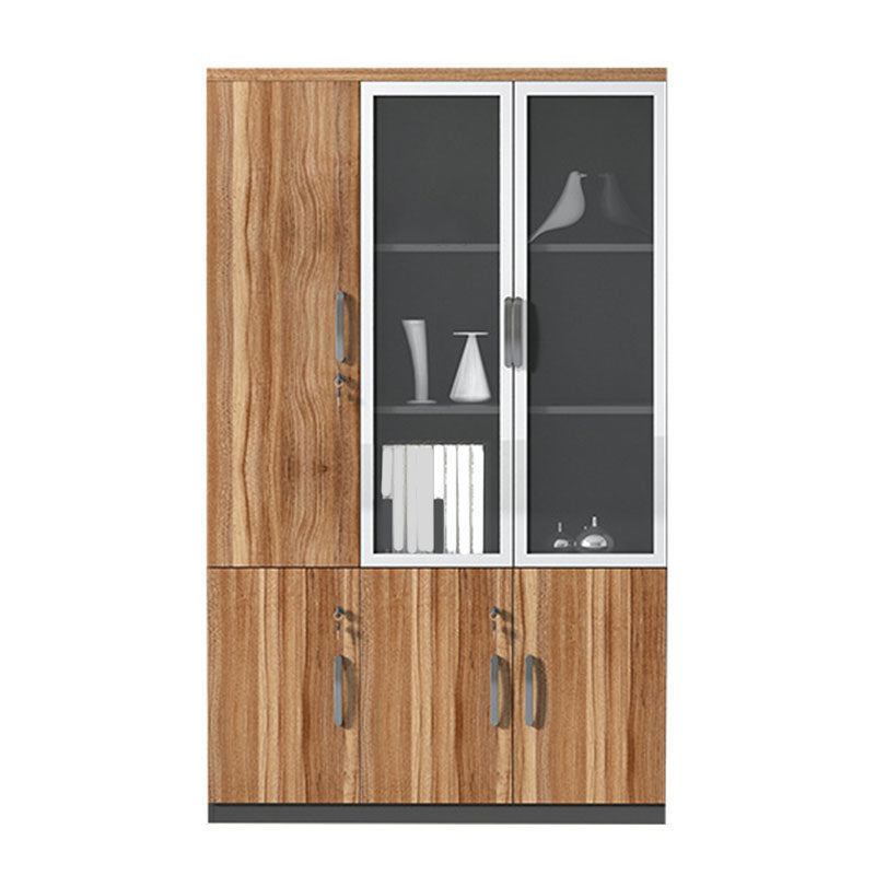 Armoire à fichiers modernes en bois moderne avec stockage de verrouillage pour le bureau à domicile