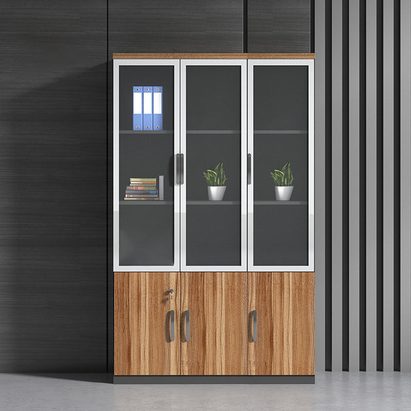 Armoire à fichiers modernes en bois moderne avec stockage de verrouillage pour le bureau à domicile