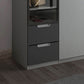 Contemporary Style Wardrobe Armoire Wood Armoire with Door for Bedroom