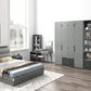 Contemporary Style Wardrobe Armoire Wood Armoire with Door for Bedroom