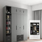 Contemporary Style Wardrobe Armoire Wood Armoire with Door for Bedroom