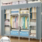 Contemporary Style Wardrobe Armoire Bedroom Armoire with Leg and Shelves