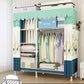 Contemporary Style Wardrobe Armoire Bedroom Armoire with Leg and Shelves