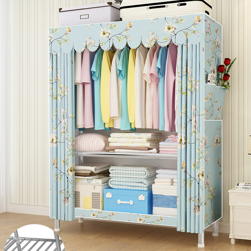Contemporary Style Wardrobe Armoire Bedroom Armoire with Leg and Shelves
