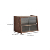 Contemporary Solid Wood Sideboard Cabinet in Brown with Glass Doors Clearhalo 'buffet_sideboard' 'Buffets & Sideboards' 'furn' 'furn_buffet_sideboard' 'Furniture' 'Kitchen & Dining Furniture' 7868747
