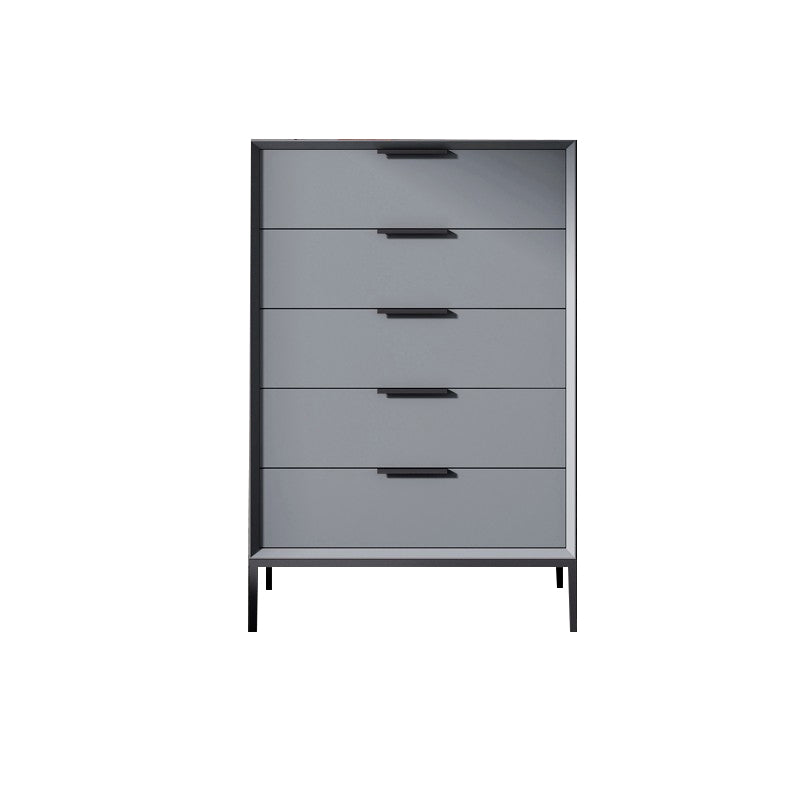 Scandinavische houten opbergkist met zachte close laden voor slaapkamer