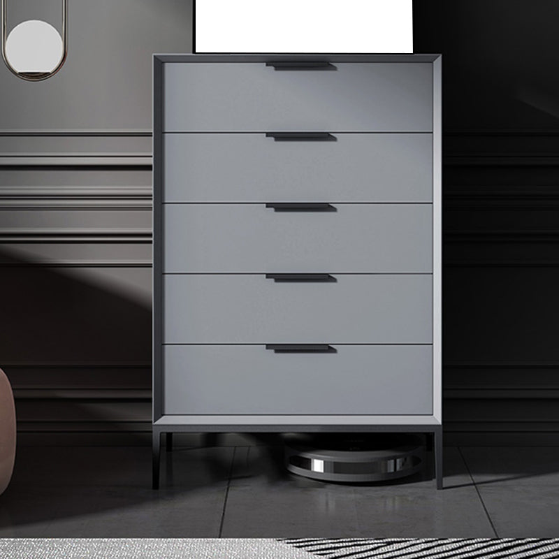 Scandinavische houten opbergkist met zachte close laden voor slaapkamer