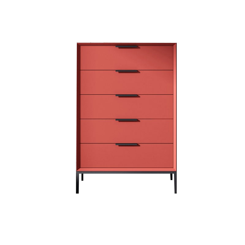 Scandinavische houten opbergkist met zachte close laden voor slaapkamer