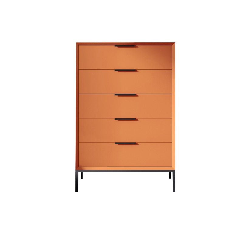 Scandinavische houten opbergkist met zachte close laden voor slaapkamer