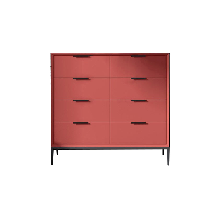 Scandinavische houten opbergkist met zachte close laden voor slaapkamer