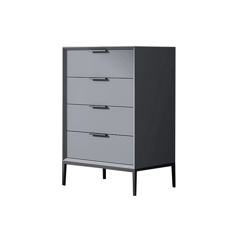 Scandinavische houten opbergkist met zachte close laden voor slaapkamer