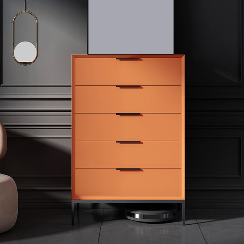 Scandinavische houten opbergkist met zachte close laden voor slaapkamer