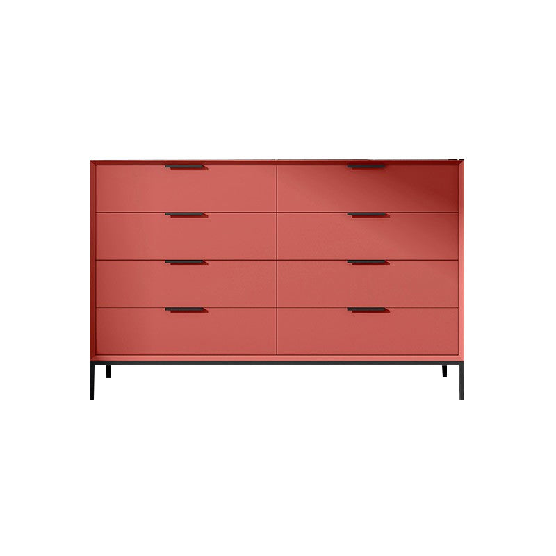 Scandinavische houten opbergkist met zachte close laden voor slaapkamer