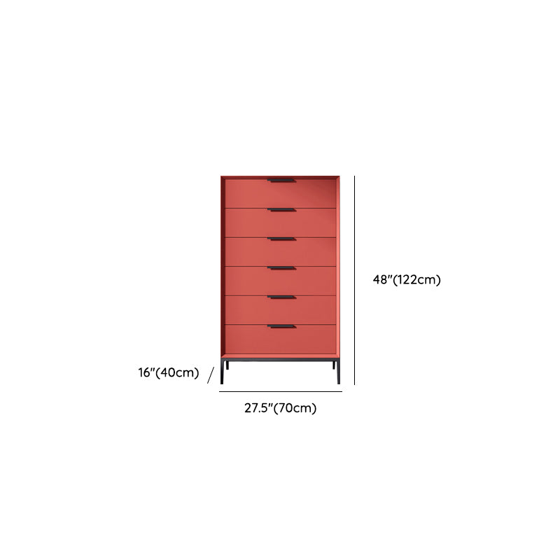 Scandinavische houten opbergkist met zachte close laden voor slaapkamer