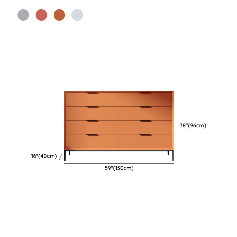 Scandinavische houten opbergkist met zachte close laden voor slaapkamer