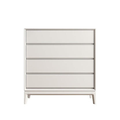 Moderne houten opbergkist met zachte close laden voor slaapkamer