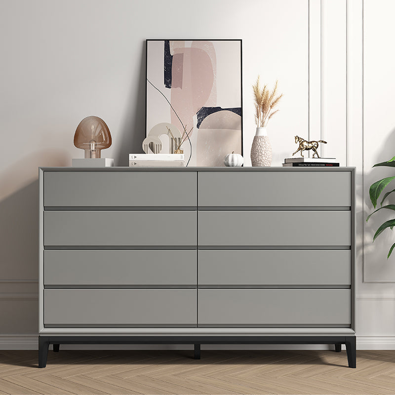 Moderne Holzspeicherkiste mit weichen Schubladen für Schlafzimmer