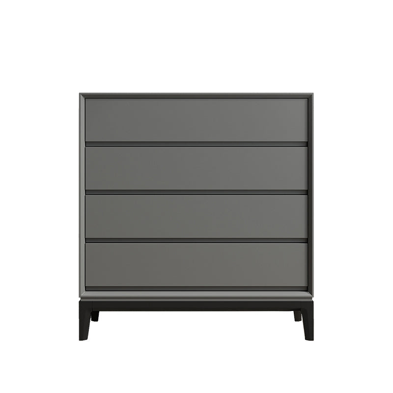 Cofre de almacenamiento de madera moderno con cajones de cierre suave para dormitorio