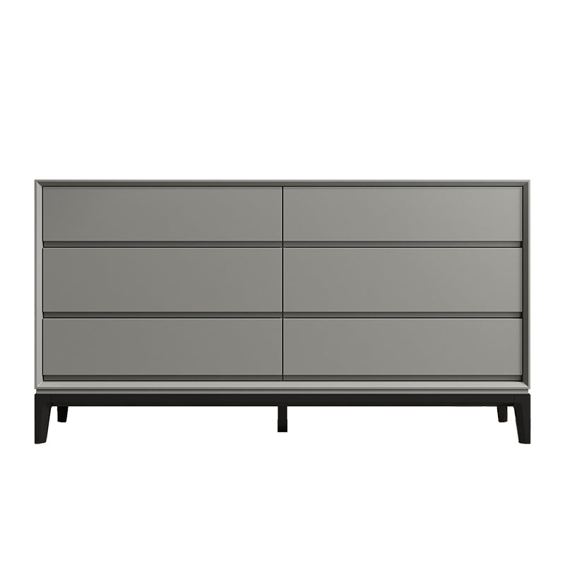 Moderne houten opbergkist met zachte close laden voor slaapkamer