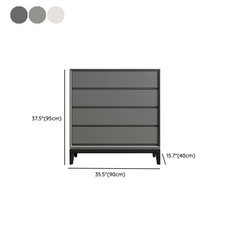 Cofre de almacenamiento de madera moderno con cajones de cierre suave para dormitorio