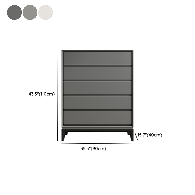 Cofre de almacenamiento de madera moderno con cajones de cierre suave para dormitorio