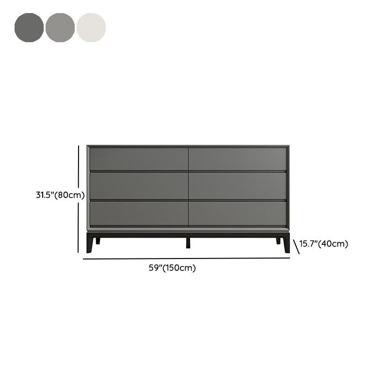 Cofre de almacenamiento de madera moderno con cajones de cierre suave para dormitorio