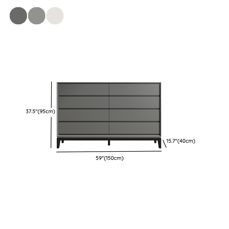Cofre de almacenamiento de madera moderno con cajones de cierre suave para dormitorio