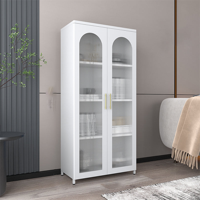 Moderne geschlossene Buchhandelshandel Standard -Metall -Bücherregal mit Regalen