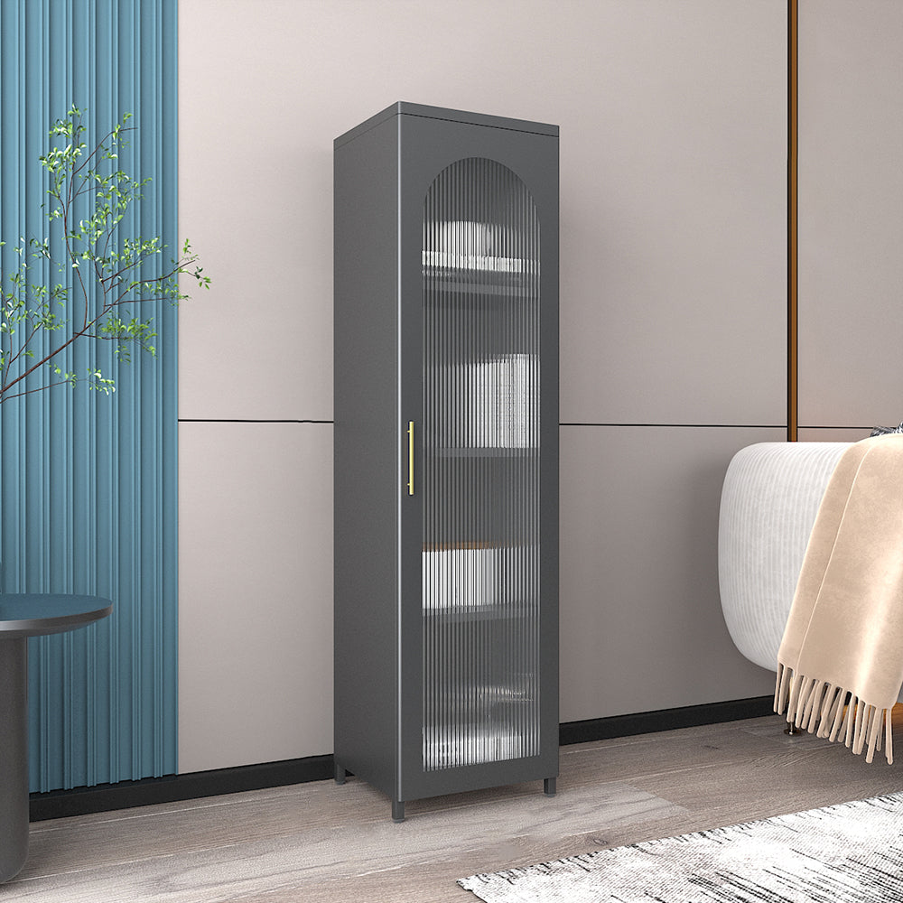 Moderne geschlossene Buchhandelshandel Standard -Metall -Bücherregal mit Regalen