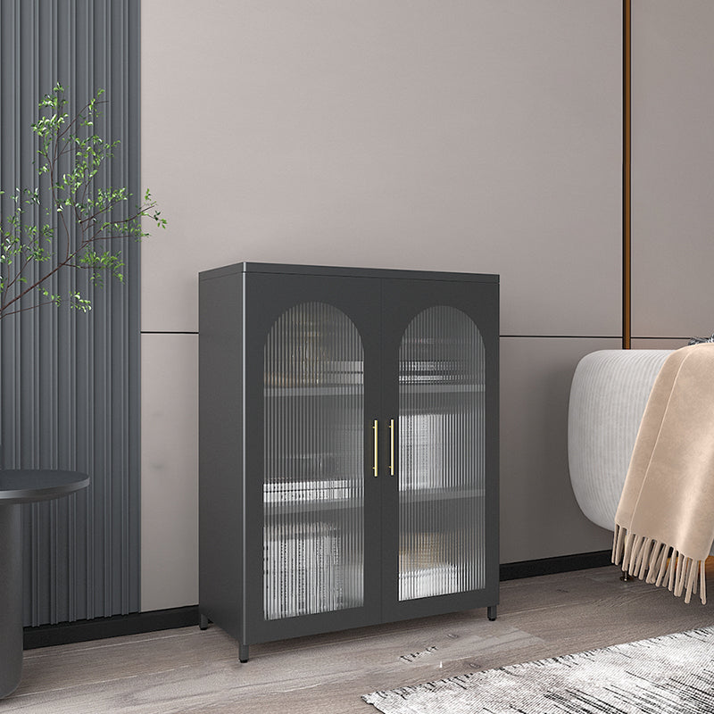 Moderne geschlossene Buchhandelshandel Standard -Metall -Bücherregal mit Regalen