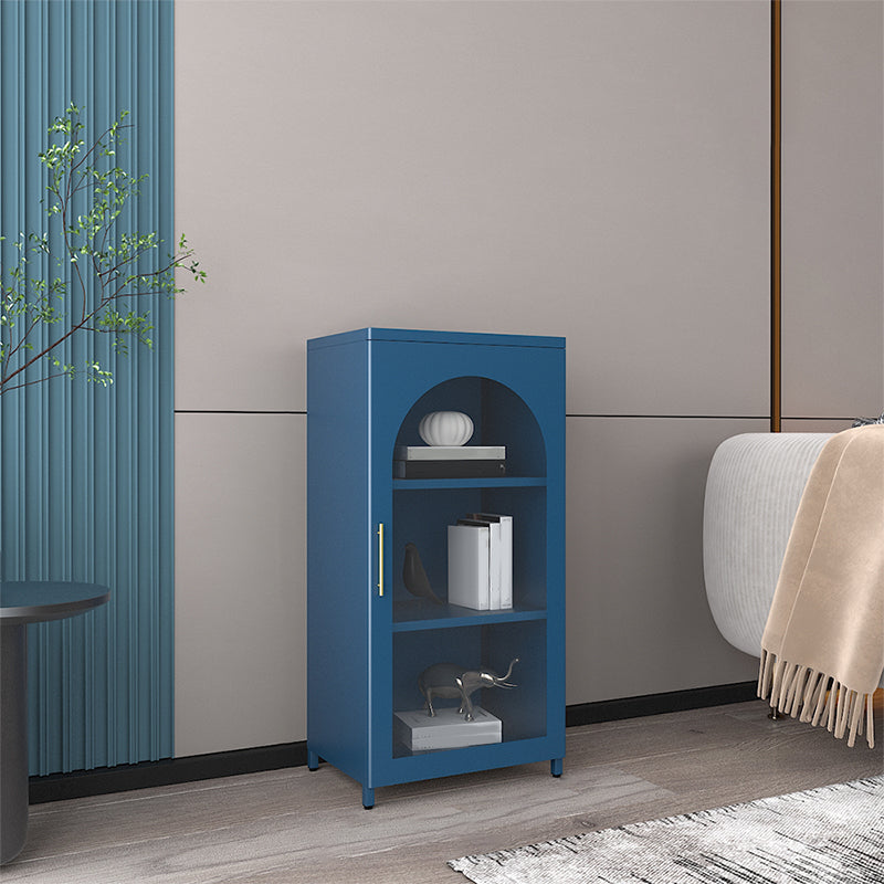 Moderne geschlossene Buchhandelshandel Standard -Metall -Bücherregal mit Regalen