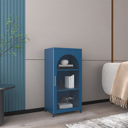 Moderne geschlossene Buchhandelshandel Standard -Metall -Bücherregal mit Regalen